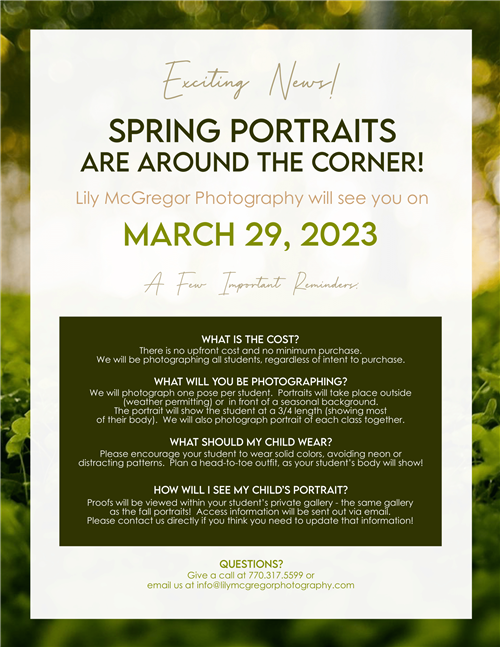 Spring Photo Information
